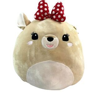 Clarice the Reindeer Kellytoy Squishmallow Rudolph Red Nosed Reindeer. 14"